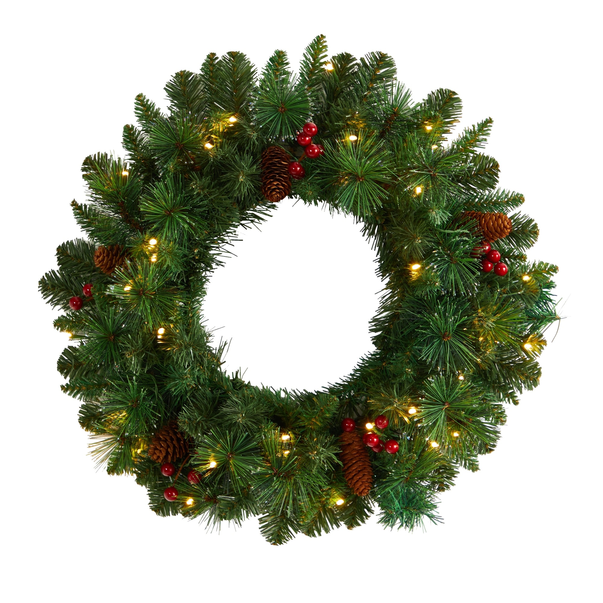20" Frosted Pine Artificial Christmas Wreath - Green - 20