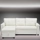 preview thumbnail 2 of 3, Modern Reversible Convertible Sleeper Sectional Sofa Bed - L-Shape with Storage Chaise, Wide Armrest and Durable Legs