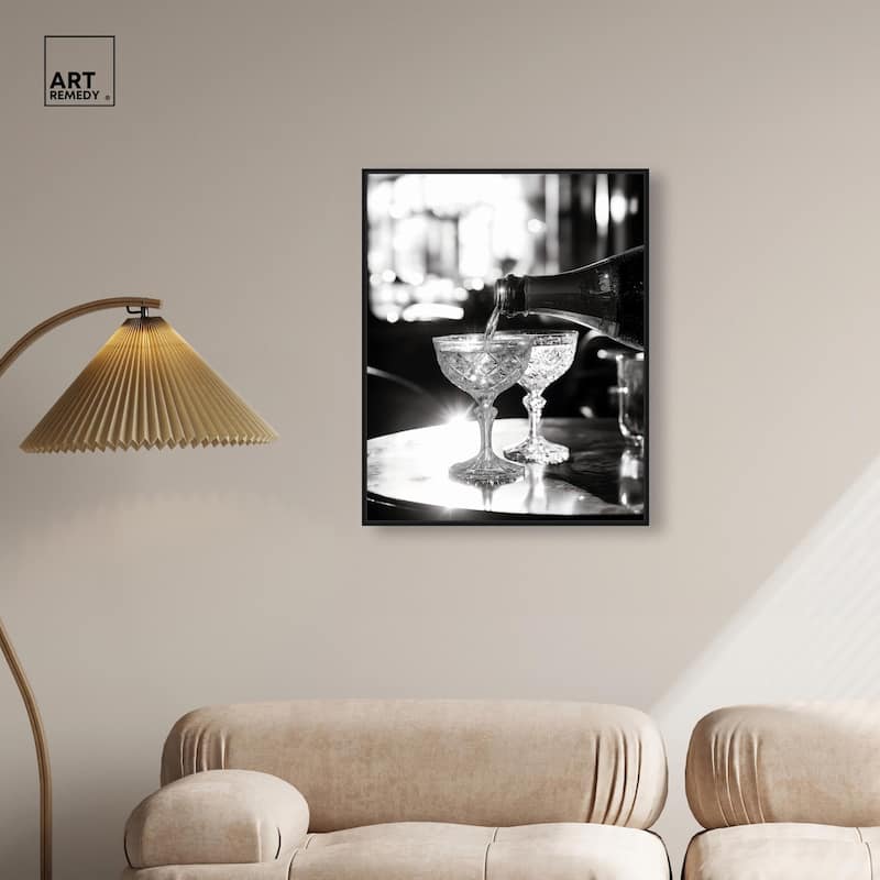 Sparkling in Monochrome I Canvas by Art Remedy