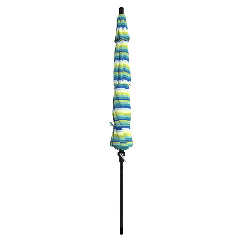 California Umbrella 11-Foot Round Aluminum, Crank Open Collar Tilt Patio Umbrella, Sunbrella Fabric