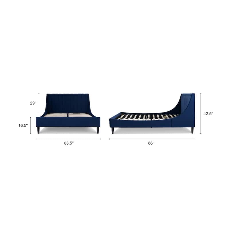 Aspen Vertical Tufted Upholstered Platform Bed