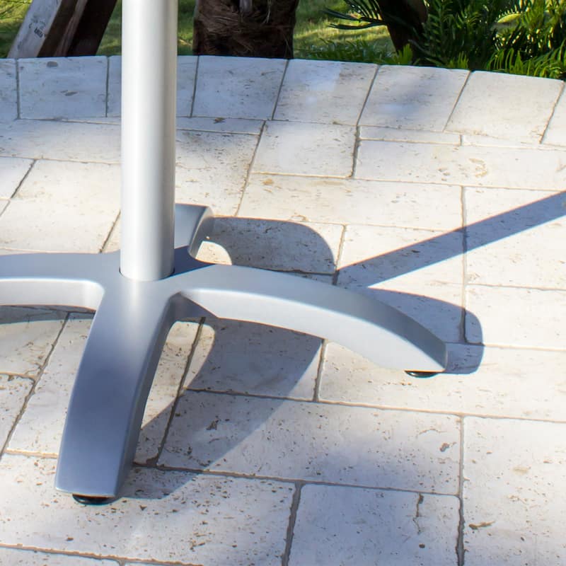 Ultra 28" Slatted Artificial Wood Table