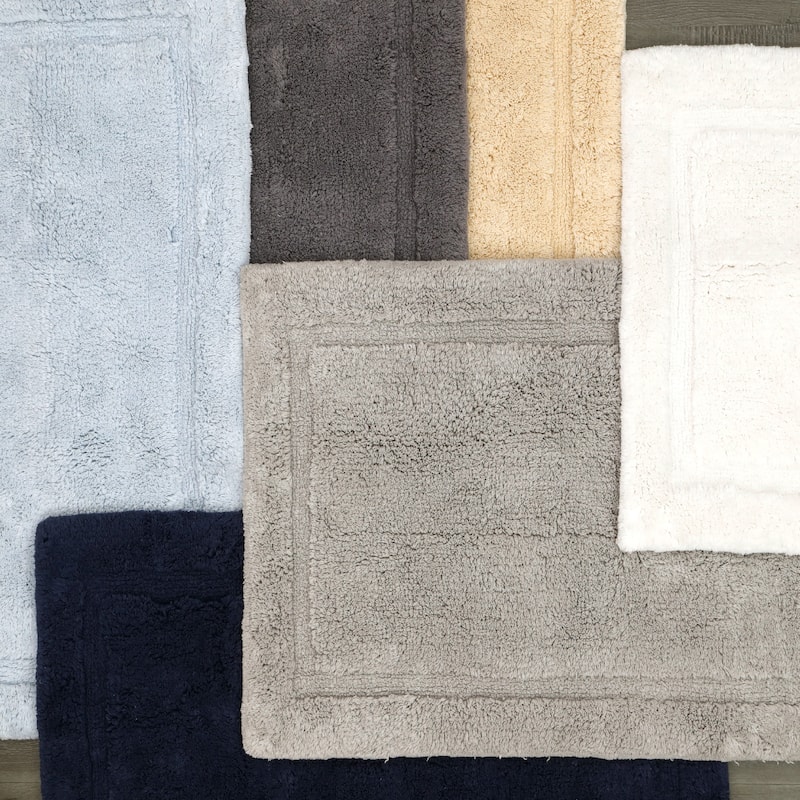 Lydia Border Plush Bath Mat