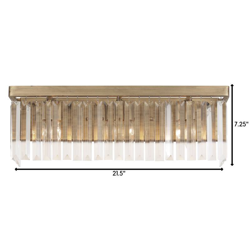 Varaluz Social Club Bathroom Vanity Light - Havana Gold - 21.5"W