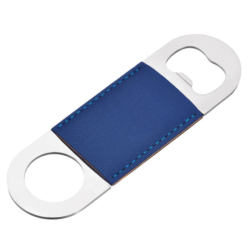 Bottle Opener, 4.7" Stainless Steel Beer Opener with Leather Handle