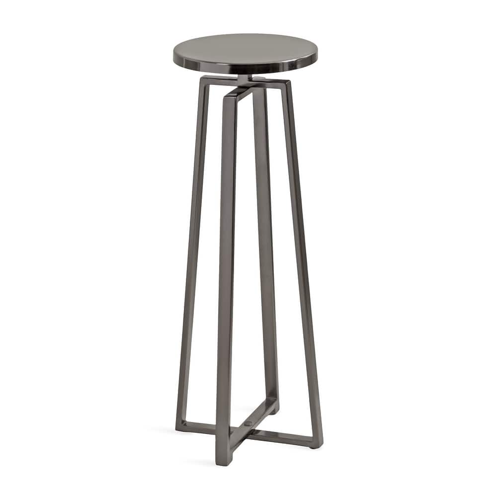 Kate and Laurel Zia Metal Drink Table - 9x9x23