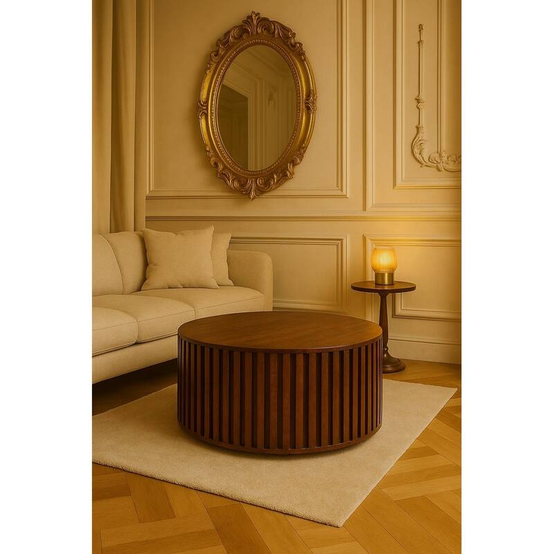 Artisan Furniture Solid Wood Stirrup Curve Bench, Brown