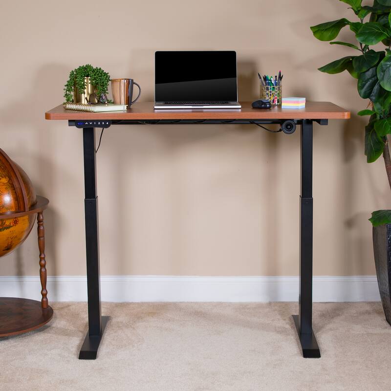 Electric Height Adjustable Standing Desk - 48" Wide x 24" Deep