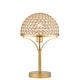 preview thumbnail 4 of 13, Gizella 10 Inch Glam Crystal Matte Gold Table Lamp 1-Light - N/A
