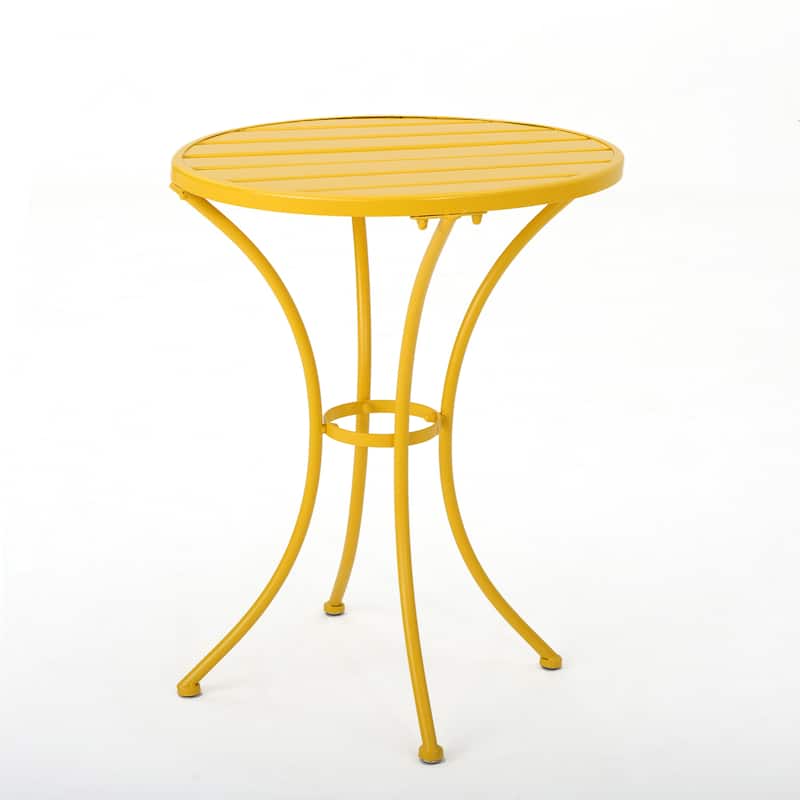 Roomfitters 3-Piece Metal Bistro Set, Outdoor Patio Table and Chairs for Garden, Balcony or Deck