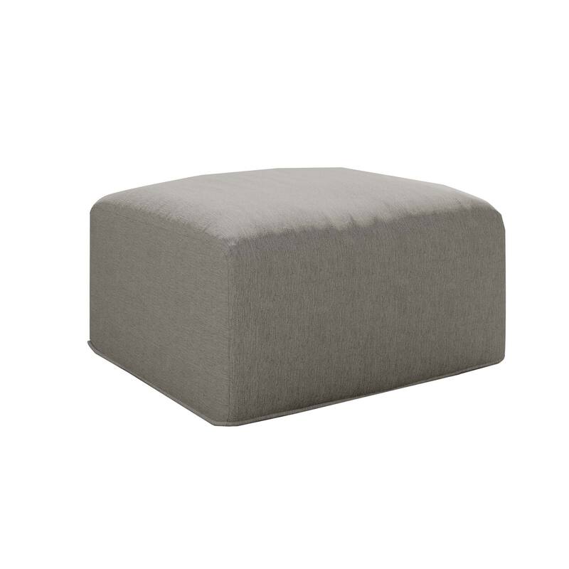 No Assembly Outdoor Patio Modular Sofa with Ottoman, Coffee Table