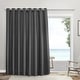 preview thumbnail 51 of 49, Porch & Den Boosalis Sateen Thermal Woven Blackout Patio Curtain Panel 100x96 - Charcoal