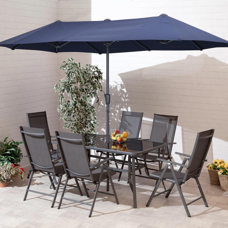 13ft Large Patio Umbrella Double Sided Outdoor Market Umbrella