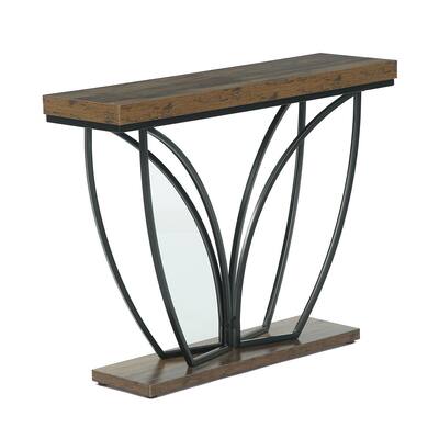 41.3'' Small Entryway Console Table with Butterfly-shaped Metal Base