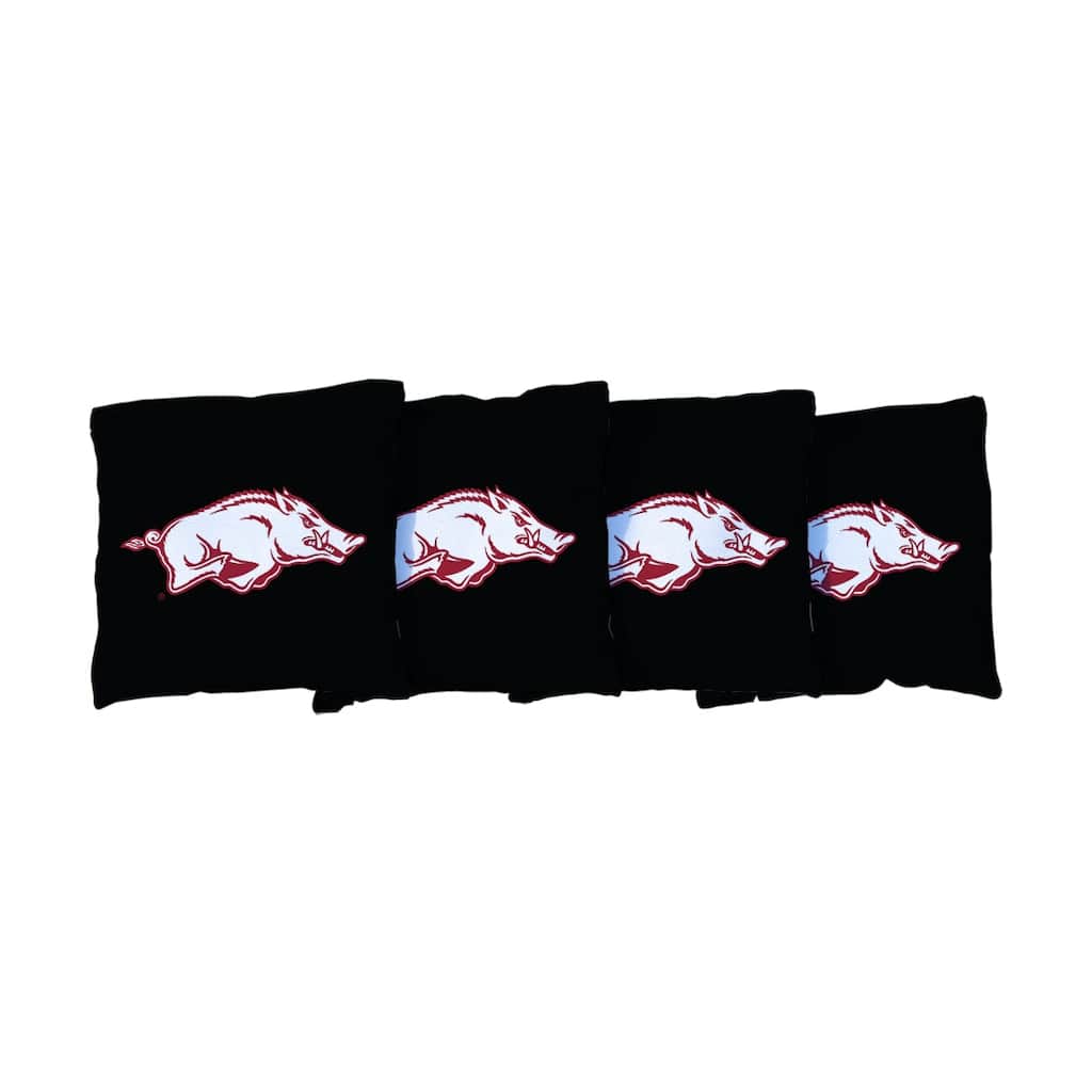 Arkansas Razorbacks Black Cornhole Bags