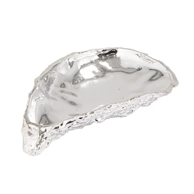 Decorative Cast Metal Dish - 5.88"L x 3.88"W x 1.13"H