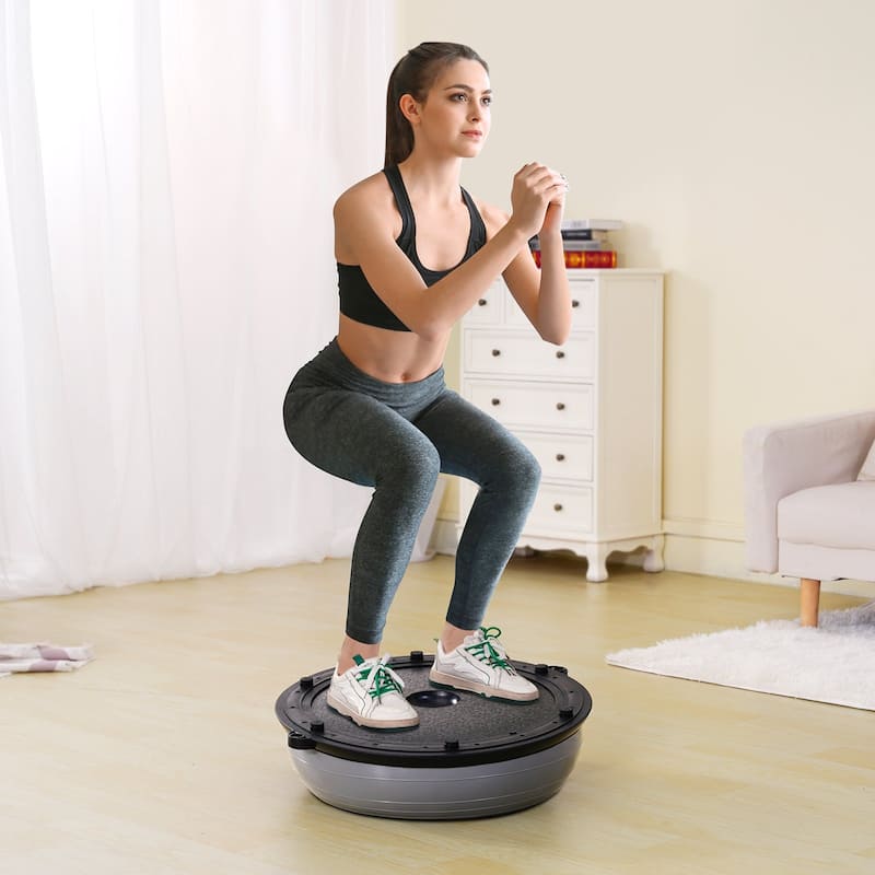 Half Balance Ball Trainer 23" for Full Body Workout, Home Gym Fitness