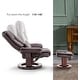 preview thumbnail 24 of 50, MCombo Set of 2 Swivel Recliner with Ottoman, Vibration Massage Lumbar Pillow