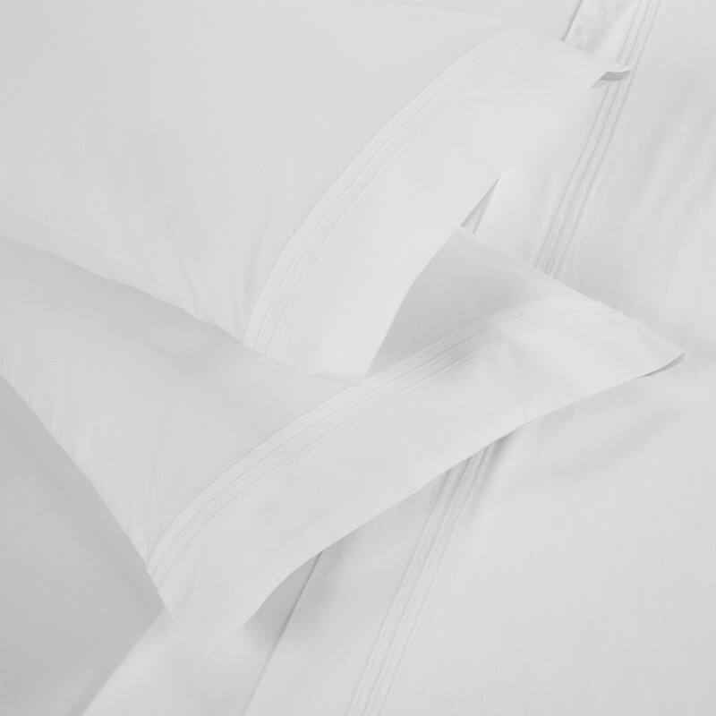 Superior Brandon Cotton Three-Line Embroidered Bed Sheet Set