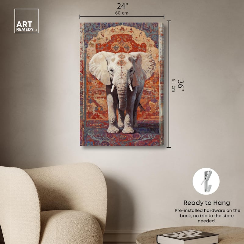 Elephant Archway Canvas by Art Remedy, Gallery Wrapped