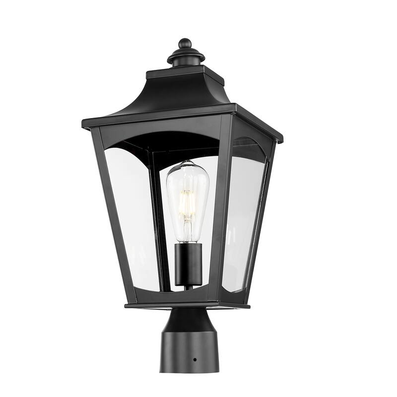 Millennium Lighting Curry 1 Light Outdoor Post Lantern in Powder Coat Black