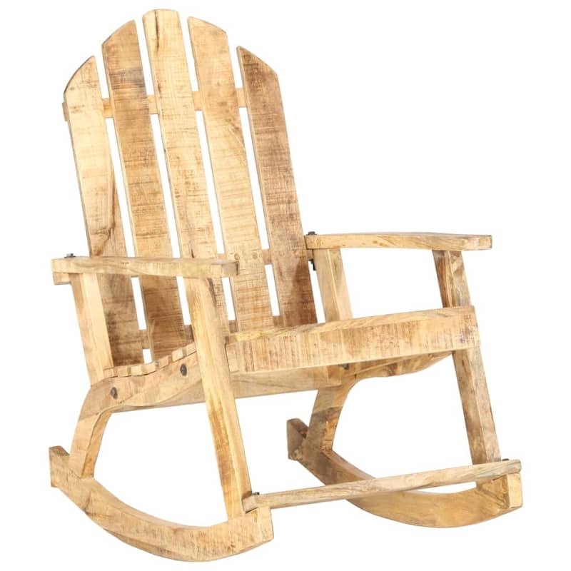 vidaXL Garden Rocking Chair Solid Mango Wood - 27.6" x 35.4" x 38.2"