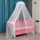 preview thumbnail 10 of 8, Portable Upholstered Infant Cribs Home Toddler Bassinet Bed