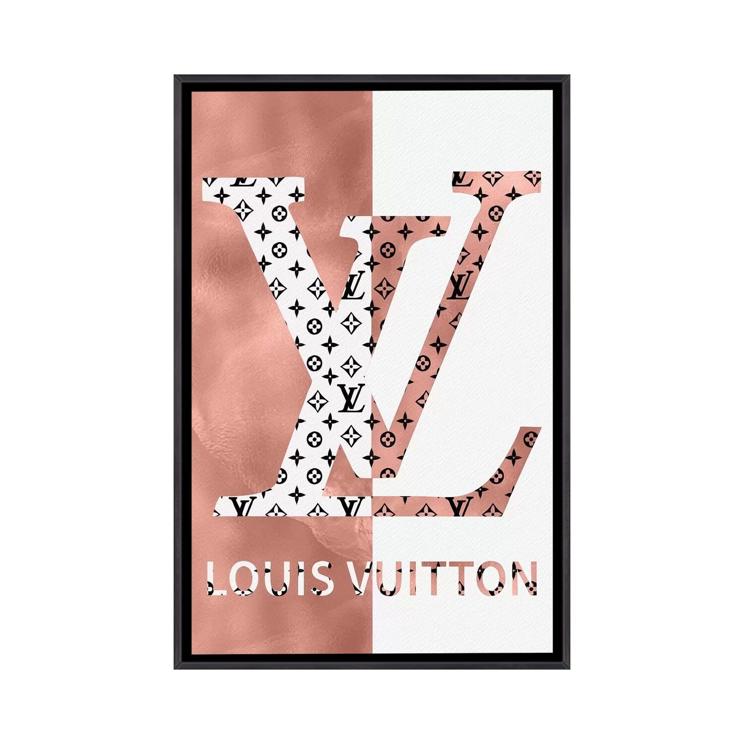 24 Karat Fashion Rose Gold Canvas Artwork by Pomaikai Barron