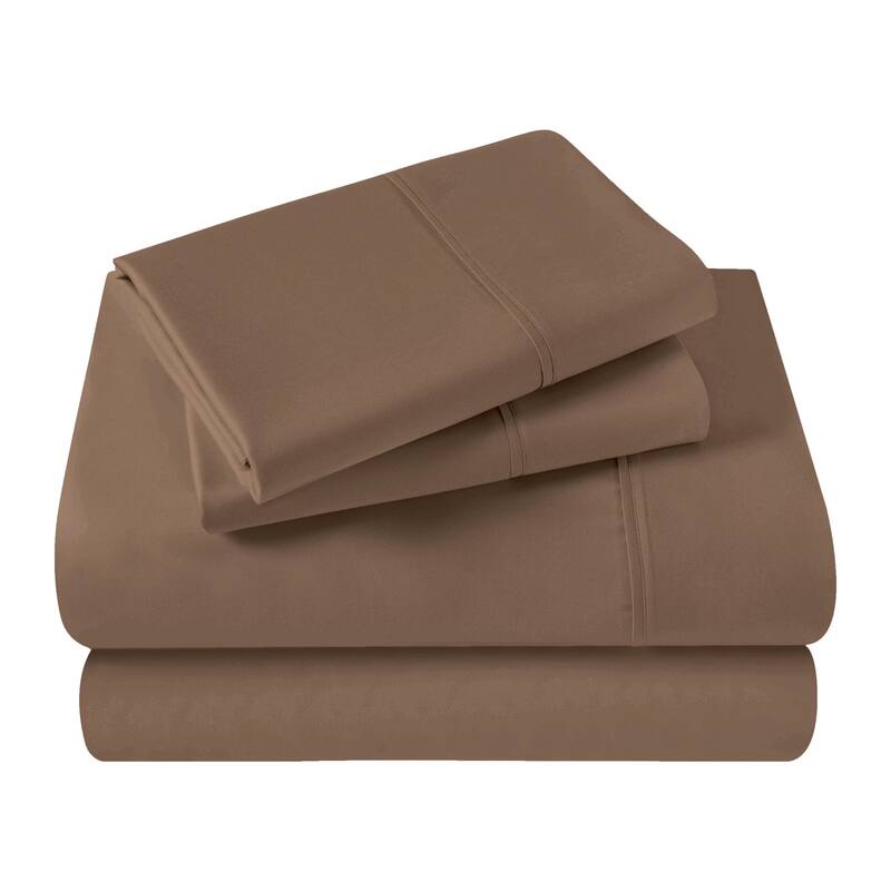 Superior Egyptian Cotton 400 Thread Count Solid Deep Pocket Bed Sheet Set
