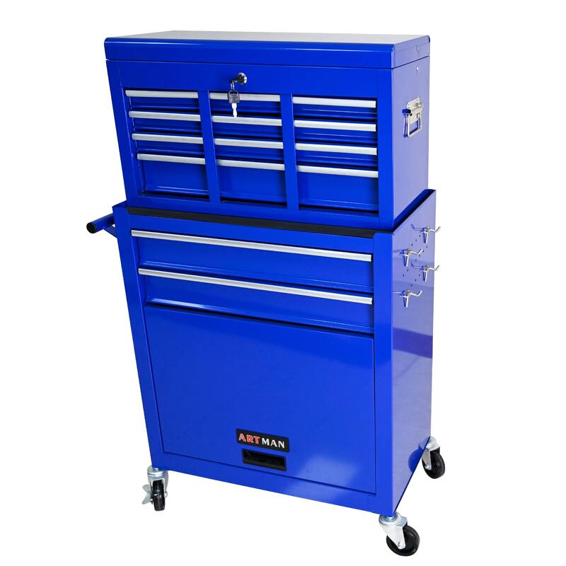 High Capacity Rolling Tool Chest with Wheels and 8 Drawers