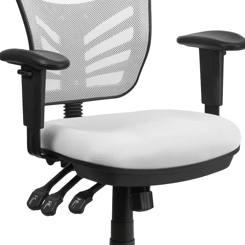 Mid-back Blue Mesh Adjustable Ergonomic Office Chair