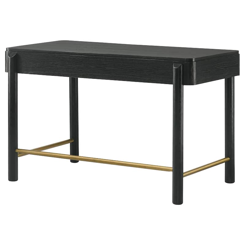 Arini 2-drawer Vanity Desk Makeup Table Black - 48.00" X 26.25" X30.00"