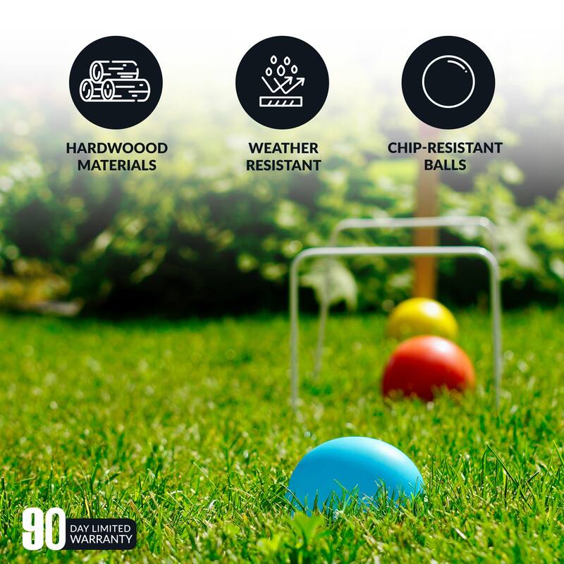 Hathaway Deluxe 6-Player Croquet Set - Multi