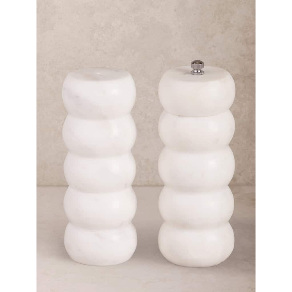Quinto Marble Salt & Pepper Set - Large