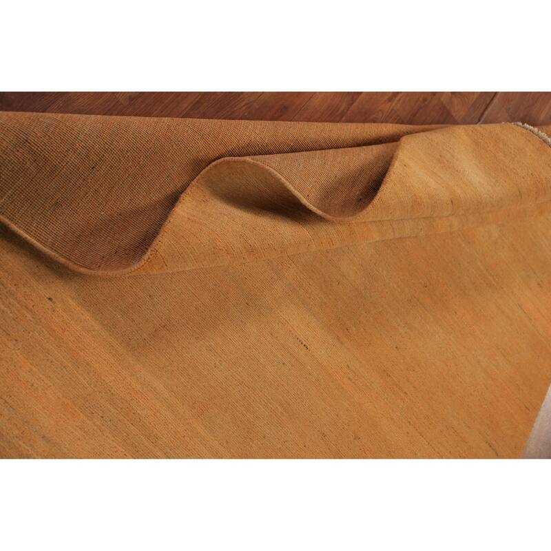 Orange & Yellow Gabbeh Modern Area Rug Handmade Wool Carpet - 4'11" x 6'6"