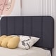 preview thumbnail 5 of 35, VECELO 2-Pack Kid Bed Frame Set Twin Size Platform Bed with Adjustable Upholstered Headboard Storage Drawer No Box Spring Needed