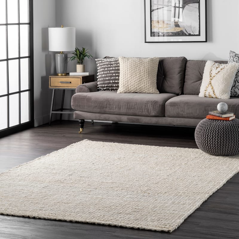 Nuloom Markley Classic Jute Area Rug - 5' x 8' - Ivory - Rectangle