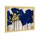preview thumbnail 49 of 56, Oliver Gal 'Sapphire Movement' Abstract Wall Art Framed Print Paint - Blue, Yellow