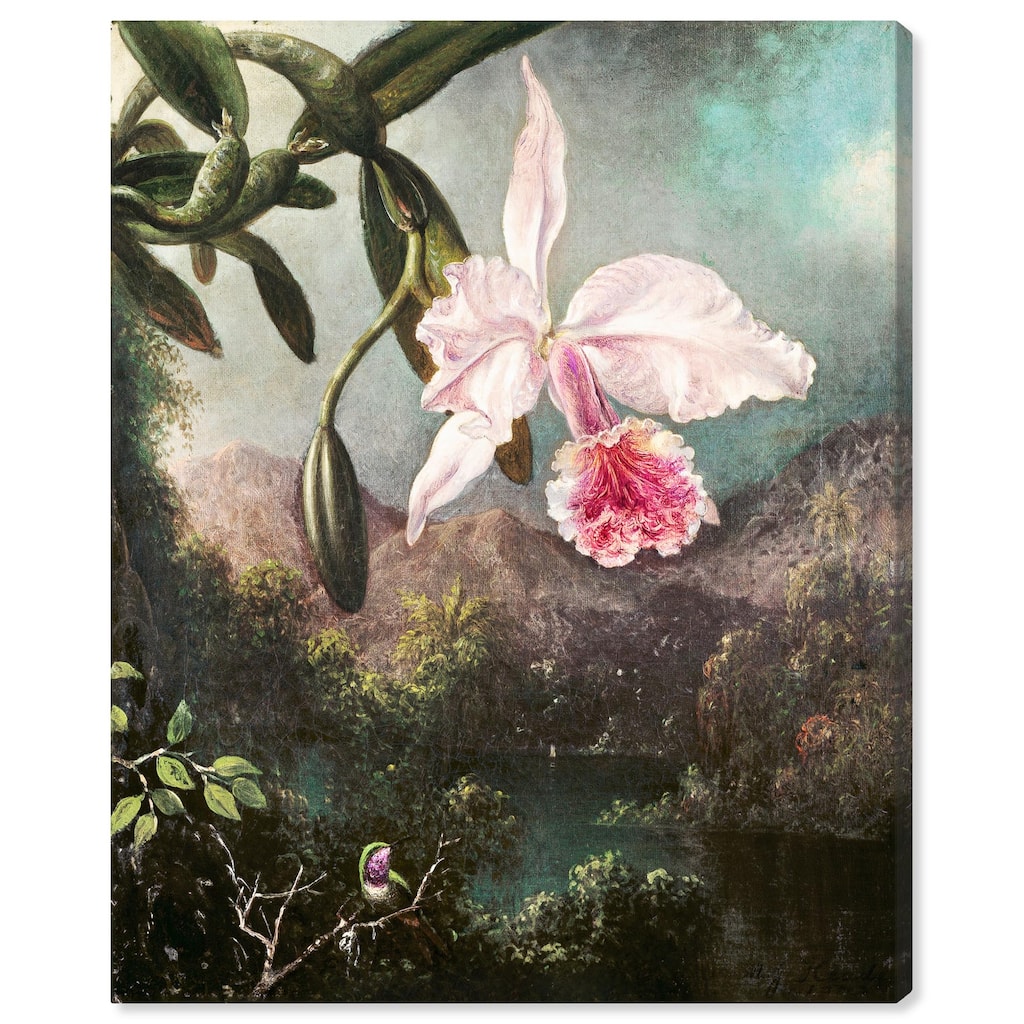 Orchid Blossoms 1873 Canvas by Art Remedy, Gallery Wrapped