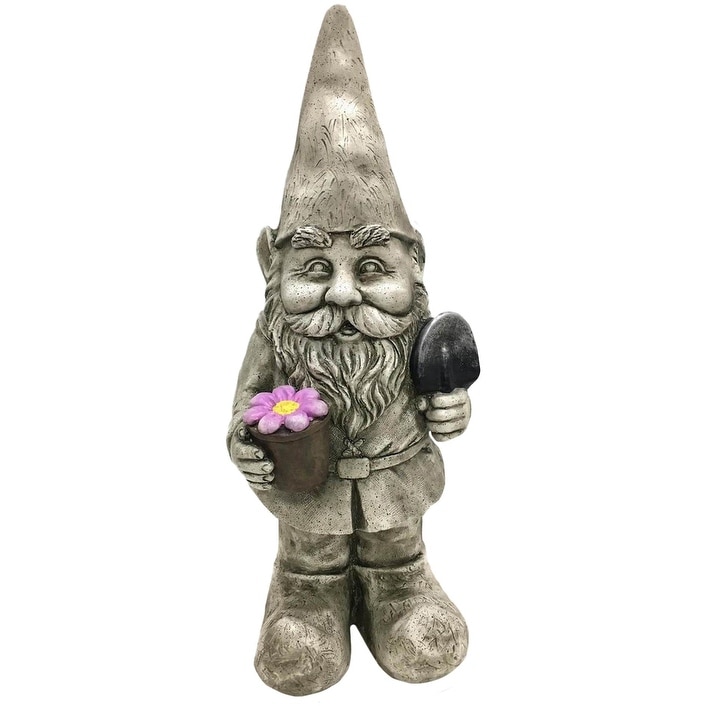 Design House 395848 Polyresin Garden Gnome Indoor/Outdoor Statue - Multicolor