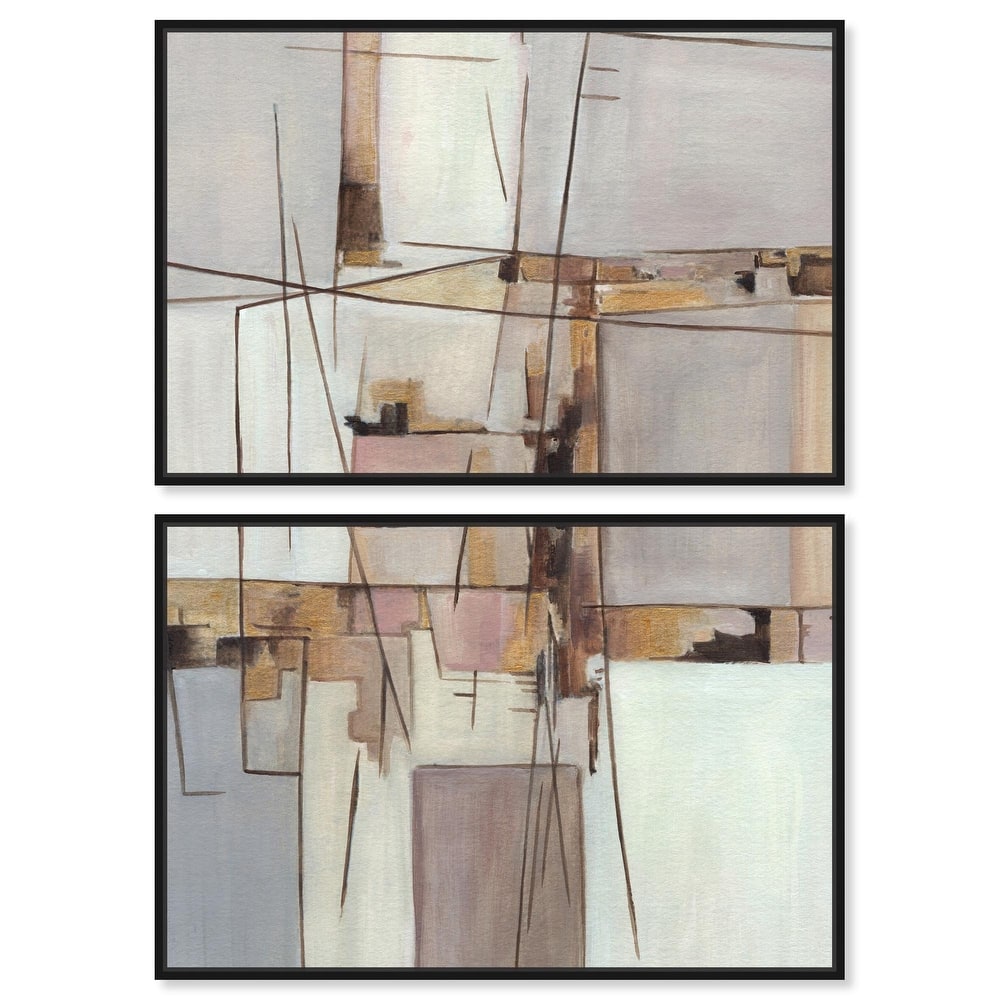 Unspoken Thoughts II Canvas Set of 2 by Art Remedy