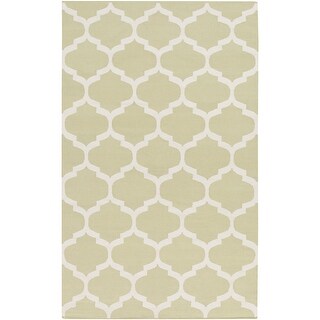 Hand-Woven Madison Moroccan Trellis Cotton Rug - 4' x 6'
