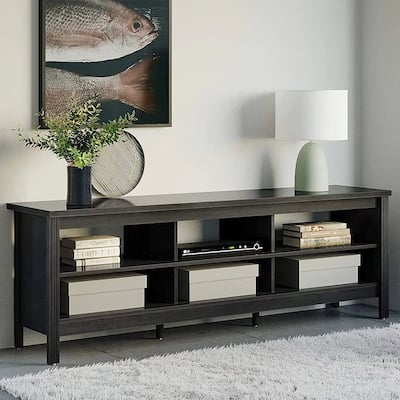 TV Stand for 75 Inch TV, Wood Entertainment Center with Storage, 70"