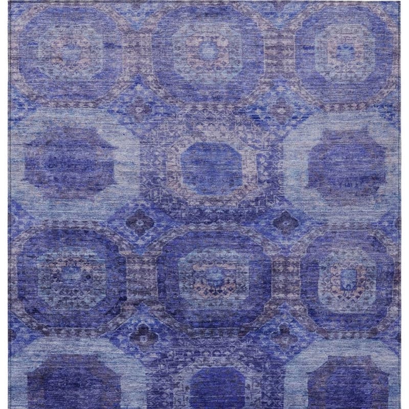 HomeRoots Medallion Transitional Rectangle Outdoor Rug