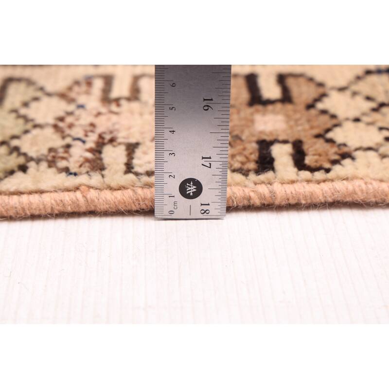 ECARPETGALLERY Hand-knotted Antalya Vintage Beige Wool Rug - 3'10 x 12'8