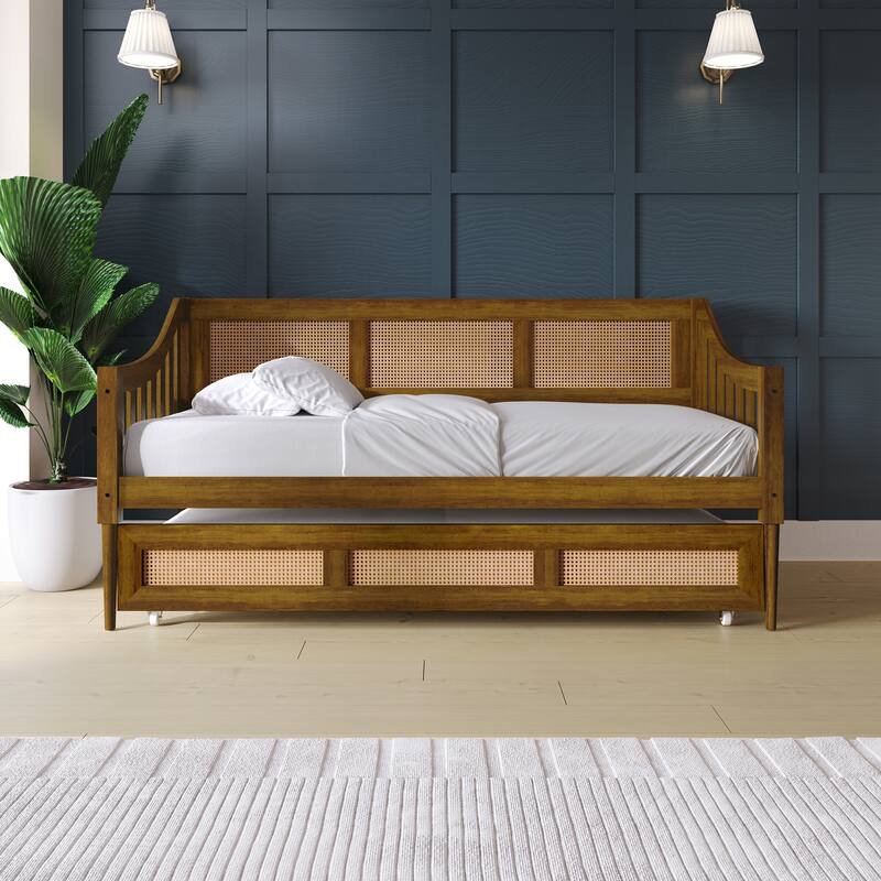 CraftPorch Modern Twin Daybed with Trundle