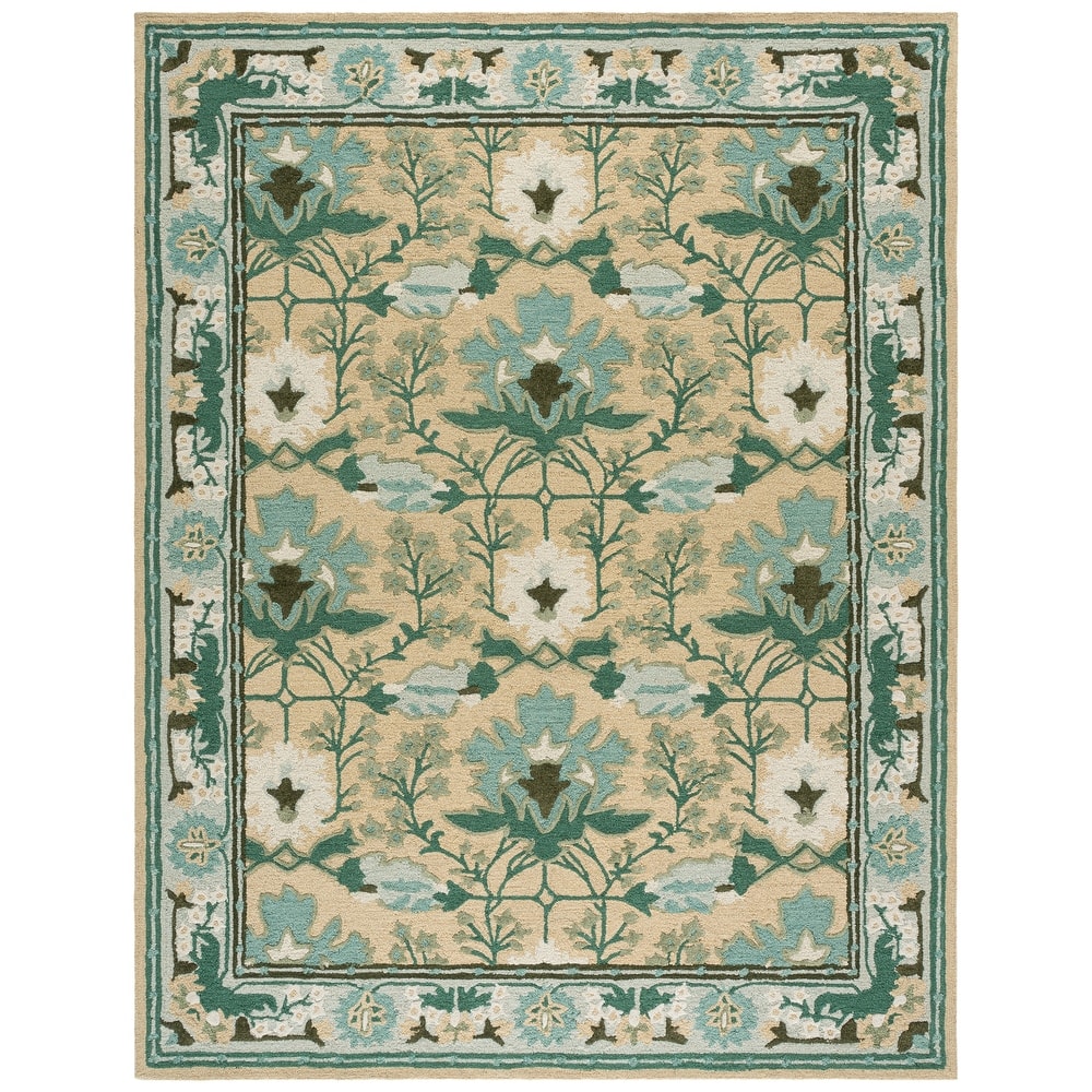 SAFAVIEH Handmade Earthly Treasure Boyana Traditional Wool Rug