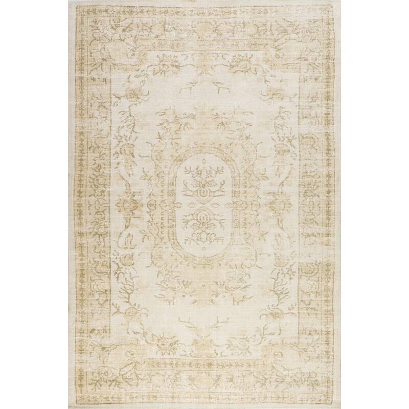 Castellan Medallion Wool and Cotton Area Rug