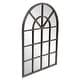 preview thumbnail 3 of 5, Allan Andrews Oil Rubbed Bronze Metal Arched Windowpane Mirror
