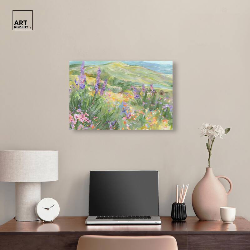 Blooming Fields Canvas by Art Remedy, Gallery Wrapped